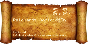 Reichardt Domicián névjegykártya